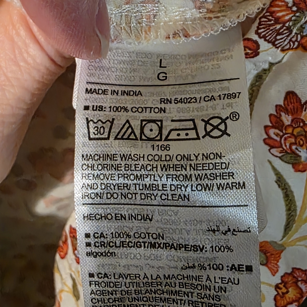 Old Navy Floral Midi Dress - Red and Cream - Picture 5 of 5